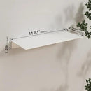JOOM White Metal Floating Shelf - Floating Shelf, Small Bathroom Shelf, Display Shelves for Wall Storage (12 in) by CozyNest Decor
