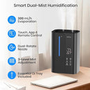 5L Cool Mist Humidifiers for Bedroom Large Room, Top Fill Ultrasonic Smart Air Humidifier for Baby & Plants with Essential Oil Diffuser, 50H Runtime 28 dB Quiet Baby Humidifier by TinyTreasures Baby Boutique