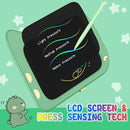 ORSEN 8.5 Inch LCD Doodle Board Tablet Toy - Green Dinosaur Drawing Pad for Kids 2-6 Years Old - Christmas and Birthday Gifts by TinyTreasures Baby Boutique