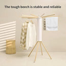 JOOM Four Legs Clothes Drying Rack, Garment Rack Portable and Foldable Space Saving Laundry Drying Rack - Drying Rack Floor Folding Balcony Bedroom Solid Invisible Household by CozyNest Decor