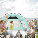 Oileus XX-Large Pop Up Beach Tent Sun Shelter for 5-6 Person Portable Sun Shade Instant Tent for Beach with Carrying Bag, Stakes, 6 Sand Pockets, Anti UV for Fishing Hiking Camping Light Green by TinyTreasures Baby Boutique