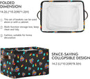 Multicolor Storage Basket Bin Autism Awareness Puzzle Pieces Heart Organizer Collapsible Shelf Cube with Handle for Nursery Bedroom Bathroom by TinyTreasures Baby Boutique