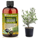 Premium Liquid Olive Tree Plant Fertilizer - 3-1-2 Concentrate for Indoor Plants and Flowers by Gardenera | Organic Plant Food for Olive Trees - 8oz by GreenHaven Gardens