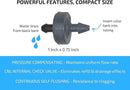 1 GPH Netafim Woodpecker Jr Pressure Compensating Dripper Emitters (35-Pack) Kit with Hole Punch Tool and Goof Plugs for Drip Irrigation Systems by GreenHaven Gardens