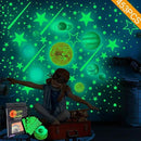 Quanhaigou Glow in The Dark Stars and Planets, Bright Solar System Wall Stickers -Glowing Ceiling Decals for Kids Room,Shining Space Decoration by CozyNest Decor
