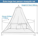 Mosquito Net, Bed Canopy Hanging Circular Curtain Netting for Single to King Size, Quick Easy Installation, Use to Cover The Baby Crib, Kid Bed, Girls Bed Or Full Size Bed by TinyTreasures Baby Boutique