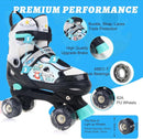 Sowume Adjustable Roller Skates for Girls and Women, All 8 Wheels of Girl's Skates Shine, Safe and Fun Illuminating for Kids by TinyTreasures Baby Boutique