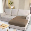 H.VERSAILTEX Super Stretch Individual Chaise Cover Sectional Couch Covers for L Shaped Sofa Both Left/Right Featuring Thick Jacquard Textured Twill Fabric (1 Piece Chaise Cover Large, Macchiato) by CozyNest Decor