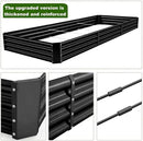 Land Guard 12×4×1ft Galvanized Raised Garden Bed Kit for Vegetables 2 Pack, Galvanized Super Large Metal Planter Raised Garden Boxes Outdoor (Gray) by GreenHaven Gardens