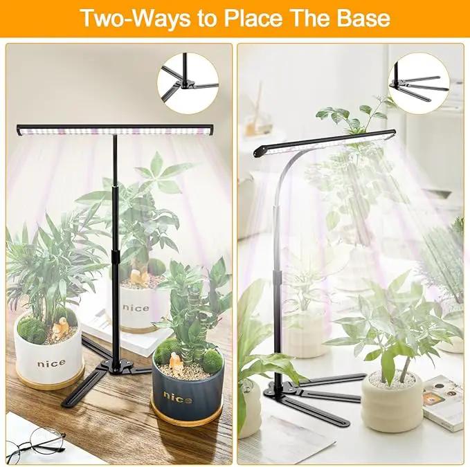 Super-Bright Grow Light for Indoor Plants, 6000K 108LEDs Full Spectrum Plant Lamp with Timer 4/8/12Hrs & Height Extendable for Home Office Desktop Plants, 12V 3A High Power Output for Faster Growth, photo 5 of 7