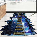 Quanhaigou Blue Galaxy Bridge Wall Sticker,3D Outer Space Decorations Decal for Home Decor Kids Bedroom Large by CozyNest Decor