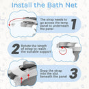 Baby Bathtub, Collapsible Newborn Bathtub for Infant to Toddler 0-24 Months with Soft Cushion and Thermometer,Portable Travel Newborn Tub with No-Slip Feet, Baby Shower Gifts,Grey by TinyTreasures Baby Boutique