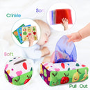 Baby Toys 6 to 12 Months - Tissue Box Toy Montessori for Babies 6-12 Months, Soft Stuffed High Contrast Crinkle Infant Sensory Toys, Boys&Girls Kids Early Learning Gifts by TinyTreasures Baby Boutique