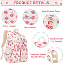 Backpack for Girls 3pcs Set Kids Backpack with Lunch Box Students Kawaii Book Bag for Elementary Primary Middle School Bags - Ita Backpack - Strawberry by TinyTreasures Baby Boutique