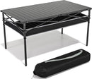 Folding Camping Table, Aluminum Roll-up Table with Storage Net and Carrying Bag, Outdoor Lightweight Camp Table for Picnic, Camping, Beach,Backyard, BBQ, Party, Patio by GreenHaven Gardens