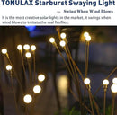 TONULAX Solar Garden Lights - Upgraded Solar Swaying Light, Sway by Wind, Outdoor Lights, Yard Patio Pathway Decoration, High Flexibility Iron Wire & Heavy Bulb Base, Warm White(6 Pack) by GreenHaven Gardens
