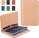 ALLIVE Passport Holder for Travel Women Men,Genuine Leather Passport Cover Wallet,Travel Must Haves Airport Essentials Travel Gifts Beige by TinyTreasures Baby Boutique