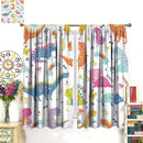 Cartoon Dinosaur Curtains for Kids Boys Girls Home Decor Childish Cute Dino Animals Print Pattern Rod Pocket Blackout Window Drapes for Nursery Baby Bedroom Playroom W21xL63in 2 Panels by TinyTreasures Baby Boutique