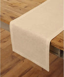 Solino Home Linen Beige Table Runner 90 Inches Long - 100% Pure Linen 14 x 90 Inch Table Runner for Fall, Autumn, Thanksgiving - Fete by CozyNest Decor