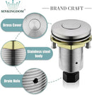 Garbage Disposal SinkTop Air Switch Kit with Stainless Steel Button,Brushed Nickel by CozyNest Decor