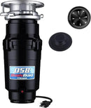 Waste Maid 10-US-WM-058-3B Garbage Disposal Anti-Jam Stainless Steel Food Waste Grinding System, 1/2 HP Economy, Black by CozyNest Decor