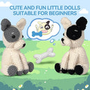 MOREJMTT Crochet Kit for Beginners Animal,Crochet Animal Kits,Crocheting Kit for Starters,Learn to Crochet with Step-by-Step Video Tutorials,Beginner Crochet Kits for Adults(2 Pack French Bulldog) by TinyTreasures Baby Boutique