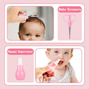 Baby Grooming Kit, Infant Safety Care Set with Hair Brush Comb Nail Clipper Nasal Aspirator,Baby Essentials Kit for Newborn Girls Boys(13 Pc Pink Kit) by TinyTreasures Baby Boutique