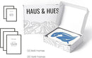 HAUS AND HUES Picture Frames for Wall - Set of 5 black photo frames, Photo Frame Collage, Bulk Picture Frames, Assorted Picture Frames, Picture Frames Bulk (Two 8x10, Three 12x16 Black) by CozyNest Decor