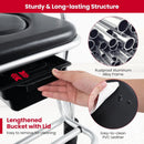 Pitts Foldable Elderly Shower Commode Wheelchair