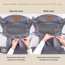 New Upgrade Ergonomic Baby Carrier Newborn Toddler Wrap Carrier,Hands Free Baby Sitting Sling,Breathable,Perfect for Infants/Chest Sling for Babies Shower Gift (Grey, Upgrade-with Belt) by TinyTreasures Baby Boutique
