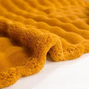 YUSOKI Luxury 3D Bubble Throw Blanket 2lb,All Ages,Home Decoration, (Gold,50 * 60inches) by CozyNest Decor