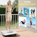 Vibration Plate Exercise Machine, Vibrating Platform for Lymphatic Drainage with 120 Speeds, Upgraded Vibrated Plates for Weight Loss, Full Body Workout Equipment for Fitness at Home by CozyNest Decor