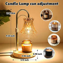 GEEZO Fragrance Candle Warmer Lamp，Electric Candle Warmer with Timer & Dimmer，Mom Christmas Birthday Gifts for Women, House Warming Gifts New Home Bedroom Decor by CozyNest Decor