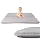 MAXYOYO 1.2" Thick Baby Play Mat for Floor, 36"x60" Foldable Playpen Mat, Tummy Time Foam Mats Ultra Soft Support, Padded Carpet with Non-Slip Backing for Infant,Kids and Toddler Crawling, Grey by TinyTreasures Baby Boutique