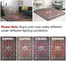 Keen Home Design 8x10 Rug - Machine Washable Area Rug with Non-Slip Backing, Ideal for Living Room, Dining Room, Bedroom - Vintage, Easy Clean, Durable, Low Pile Rug - (8' x 10') by CozyNest Decor