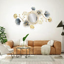 Lucky Monet Wall Art Decor Large Metal Wall Art Modern Geometric Circular Decor Wall Sculptures Wall Hanging Decoration for Living Room Dinning Room Bedroom Entryway Kitchen (Style 3) by CozyNest Decor