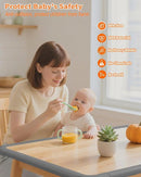 Edge Corner Protector Baby Proofing, 6.56FT 0.6'' Thicken L-Shape Furniture Fireplace Safety Bumper Guard with 6 Corners, Pre-Taped, Soft NBR Rubber Foam, Table Edge Protector for Baby (Grey) by TinyTreasures Baby Boutique
