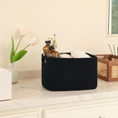 OIAHOMY 4 Pack Storage Baskets for Organizing, Cube Storage Bins for Shelves, Rectangle Storage Baskets With Handles, Woven Baskets for Storage, 12.7''Lx9''Wx7.8''H, Black by TinyTreasures Baby Boutique