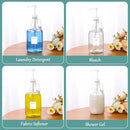 Glass Laundry Detergent Dispenser with Pump, 64OZ Liquid Laundry Soap Dispenser, Fabric Softener Dispenser Bottle for Laundry Room Organization and Storage, 2 Pack by CozyNest Decor