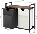 Lulive Double Laundry Hamper, Multifunctional Basket Organizer, 112L Laundry Sorter with Removable Bags and Fabric Handles, Large Top Shelf Laundry Bag for Bathroom, Dorm, Laundry Room by CozyNest Decor