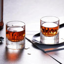 KAMMAK Crystal Whiskey Glasses Set of 2, Luxury 2.03oz Old Fashioned Glasses Stemless, Handcrafted Liquor Glasses, Hand Blown Scotch Cup for Women, Men Barware Gift for Cocktail, Bourbon by CozyNest Decor