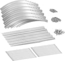 Land Guard 8×2×1.5ft Galvanized Raised Garden Bed Kit, Raised Garden Boxes Outdoor, Oval Metal Raised Garden Beds for Vegetables, Silver by GreenHaven Gardens