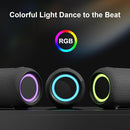Passau Portable Bluetooth Speakers Loud 40W Peak Stereo Sound, Passive Radiators-Deep Bass, All Day Playtime, Adjustable Strap, BT5.3, IPX5 Wireless Speaker RGB Lights for Indoor Outdoor by TinyTreasures Baby Boutique