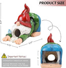 WONDER GARDEN Gnome Gutter Downspout Extensions - 3'' x 4'' Decorative Downspout Extender Diverter, Outdoor Splash Block Sculpture Garden Decor, Waterproof Gutter Guard for Lawn, Garden, Lawn by GreenHaven Gardens