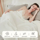EMME Cotton Blanket Twin XL for Bed Soft Muslin Blankets 66"x90" Lightweight Breathable Layering Bedspread Coverlet All Season Gauze, White by CozyNest Decor