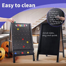 Prize Drop Game Board, 15.7"X27.5" Double-Sided Foldable Design with Wooden A-Frame Chalkboard Sign for Family, Carnival, Trade Show & Party-Includes 10 Coin Drop Discs and Chalk Set, Portable Design by TinyTreasures Baby Boutique