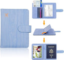 Melsbrinna Rfid Passport Holder for Travel women/Men, Cute Passport Wallet Rfid Blocking Card Slots, Rfid Passport Cover/CaseTravel Wallet, Passport Book Holder (1, Blue4) by TinyTreasures Baby Boutique