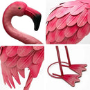 YOUKI Metal Yard Art Flamingo Decor Pink Flamingos for Yard Garden Statues Red Flamingo Yard Art Outdoor Sculptures for Outside Home Patio Lawn Ornaments Backyard Decor, Set of 2 by CozyNest Decor