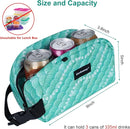Cerbonny Small Insulated Lunch Bag (Green-Fish, 12.0 quarts) - Freezer Safe, Mini Cooler Bag for Work School Travel, Fits Yogurt, Suitable for Kids/Adults by TinyTreasures Baby Boutique