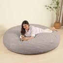 Memory Foam Bean Bag Chair, Bean Bag Bed with Fluffy Removable Cover, for Living Room Bedroom, 6FT Grey by CozyNest Decor